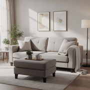 Melfoy 3 Seater Sofa Cum Bed: Multiuse Comfort with Ottoman Convenience | Casaliving