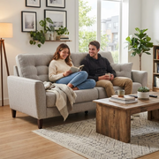 Magnus 3 Seater Premium Fabric Sofa: Everyday Comfort for Modern Living Rooms | Casaliving