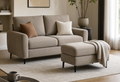 Doraldo 2 Seater Sofa with Ottoman: A Smart and Stylish Choice for Compact Modern Living Rooms | Casaliving