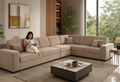 Mentor LHS 8-Seater L Shape Sofa Set: A Spacious and Modern Choice for Large Living Rooms | Casaliving