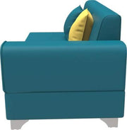 Rio 6 Seater L Shape Sofa for Living Room | Right Side Sofa (Brown-Green)