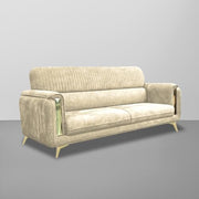 Gelio 2 Seater Sofa Set for Living Room (Black Colour) Premium Fabric Sofa