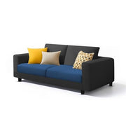 Minta 3+2 Seater Sofa Set for Living Room (Black Colour Fabric) Premium Fabric Sofa