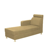 Emma RHS 6 Seater L Shape Sofa Set for Living Room (Cream Fabric)