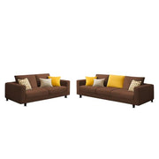 Minta 3+2 Seater Sofa Set for Living Room (Black Colour Fabric) Premium Fabric Sofa