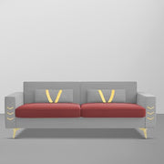 Ivary 3 Seater Sofa Set for Living Room (Black Colour) Premium Fabric Sofa