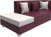 Rio 6 Seater L Shape Sofa for Living Room | Right Side Sofa (Brown-Green)