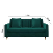 Garcia 3+2 Seater Sofa Set for Living Room (Black - Grey)