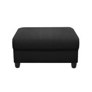 Rihan 3 Seater Sofa Set with Ottoman Living Room (Black Fabric)