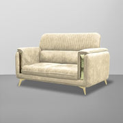 Gelio 2 Seater Sofa Set for Living Room (Black Colour) Premium Fabric Sofa