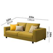 Minta 3+2 Seater Sofa Set for Living Room (Black Colour Fabric) Premium Fabric Sofa