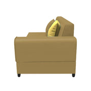 Rio 6 Seater L Shape Sofa for Living Room | Color - Beige Leatherette | Left Side Sofa