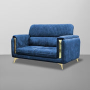 Gelio 2 Seater Sofa Set for Living Room (Black Colour) Premium Fabric Sofa