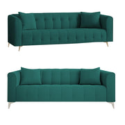Eren 3+1+1 Seater Sofa Set for Living Room (Pine Colour Fabric) Premium Fabric Sofa Set for Living Room