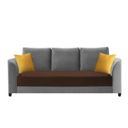 Francy 3 Seater Sofa Set for Living Room | (Turquise Fabric)