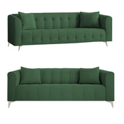 Eren 3+1+1 Seater Sofa Set for Living Room (Green Colour Fabric) Premium Fabric Sofa Set for Living Room