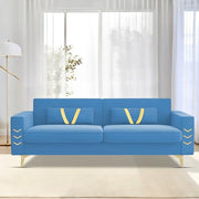 Ivary 3 Seater Sofa Set for Living Room (Black Colour) Premium Fabric Sofa