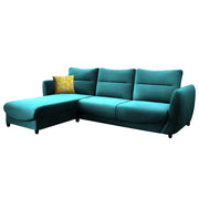 Stella LHS 4 Seater L Shape Sofa Set for Living Room (Pine) Premium Velvet Fabric Sofa