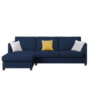 Hanery 4 Seater L Shape Sofa Set for Living Room | Colour - Blue