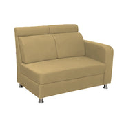 Emma RHS 6 Seater L Shape Sofa Set for Living Room (Cream Fabric)