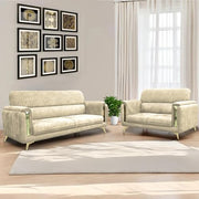 Gelio 2 Seater Sofa Set for Living Room (Black Colour) Premium Fabric Sofa