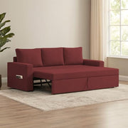 Karter 3 Seater Sofa Cum Bed for Living Room (Black Fabric) Premium Fabric Sofa