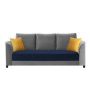 Francy 3 Seater Sofa Set for Living Room | (Turquise Fabric)