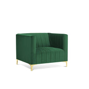 Canova 3+1 Seater Sofa Set for Living Room (Green) Premium Velvet Fabric Sofa
