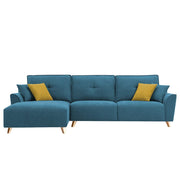 Antonio LHS 4 Seater L Shape Sofa Set for Living Room (Turquise Premium Fabric)