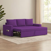 Karter 3 Seater Sofa Cum Bed for Living Room (Black Fabric) Premium Fabric Sofa