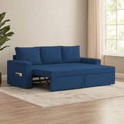 Karter 3 Seater Sofa Cum Bed for Living Room (Black Fabric) Premium Fabric Sofa