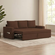 Karter 3 Seater Sofa Cum Bed for Living Room (Black Fabric) Premium Fabric Sofa