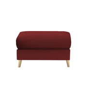 Lizel LHS 6 Seater L Shape Sofa Set with Center Table for Living Room (Maroon Fabric) Premium Velvet Fabric Sofa