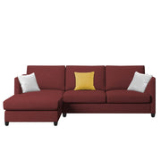 Hanery 4 Seater L Shape Sofa Set for Living Room | Colour - Maroon