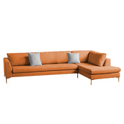 Romeio LHS 6 Seater L Shape Sofa Set for Living Room (Cream Fabric)