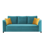Francy 3 Seater Sofa Set for Living Room | (Turquise Fabric)