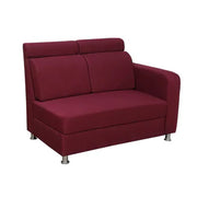 Emma RHS 6 Seater L Shape Sofa Set for Living Room (Maroon Fabric)