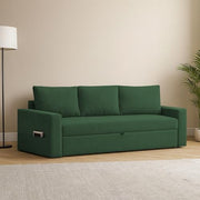 Karter 3 Seater Sofa Cum Bed for Living Room (Black Fabric) Premium Fabric Sofa