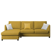 Hanery 4 Seater L Shape Sofa Set for Living Room | Colour - Yellow