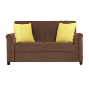 Rogelio 1 Seater Sofa Set for Living Room (Black Fabric)