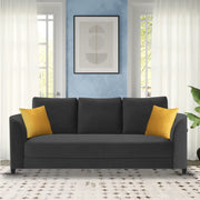 Francy 3 Seater Sofa Set for Living Room | (Turquise Fabric)