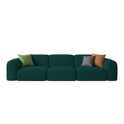 Amaco Modern Velvet Sofa, Tufted Design Upholstered 3 Seater Sofa Set for Living Room, (Black Colour) Premium Velvet Fabric Sofa