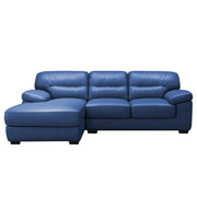 Raster LHS 4 Seater L Shape Sofa Set for Living Room (Blue) Premium Leathertte Fabric Sofa