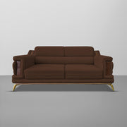 Falconar 3 Seater Sofa Set for Living Room (Brown Fabric) Premium Fabric Sofa