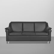Scott 3 Seater Sofa Set for Living Room (Black Fabric) Premium Fabric Sofa