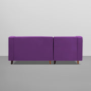 Lifestyle 4 Seater LHS L Shape Sofa Set for Living Room - (Purple Fabric) Premium Fabric Sofa Set