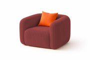 Vesta Modern Velvet Bubble Cloud Sofa, Tufted Design Upholstered 3+1+1 Seater Sofa Set for Living Room, (Black Colour) Premium Velvet Fabric Sofa