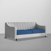 Mobius 3 Seater Sofa Set for Living Room (Blue Grey Colour Sofa) Premium Fabric Sofa for Living Room