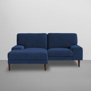 Latieo LHS 2 Seater Lounger L Shape Sofa Set for Living Room (Blue) Premium Fabric Sofa