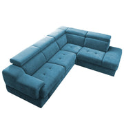 Elldona RHS 6 Seater Corner L Shape Sofa Set for Living Room (Turquise) Premium Fabric Sofa